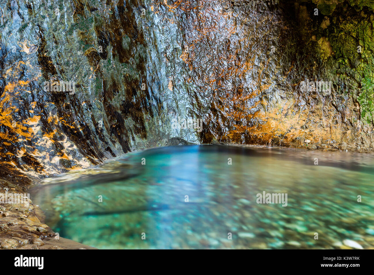 Italie, Vénétie, Cascade Park de Molina. Banque D'Images