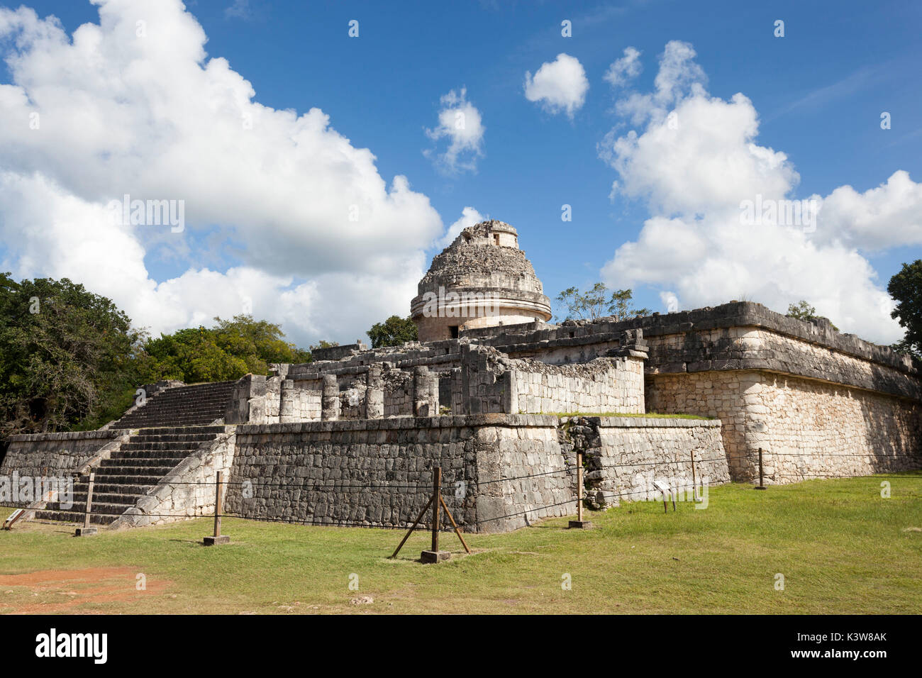 El Caracol observatory temple, Chichen Itza site archéologique, Yucatan, Mexique. Banque D'Images