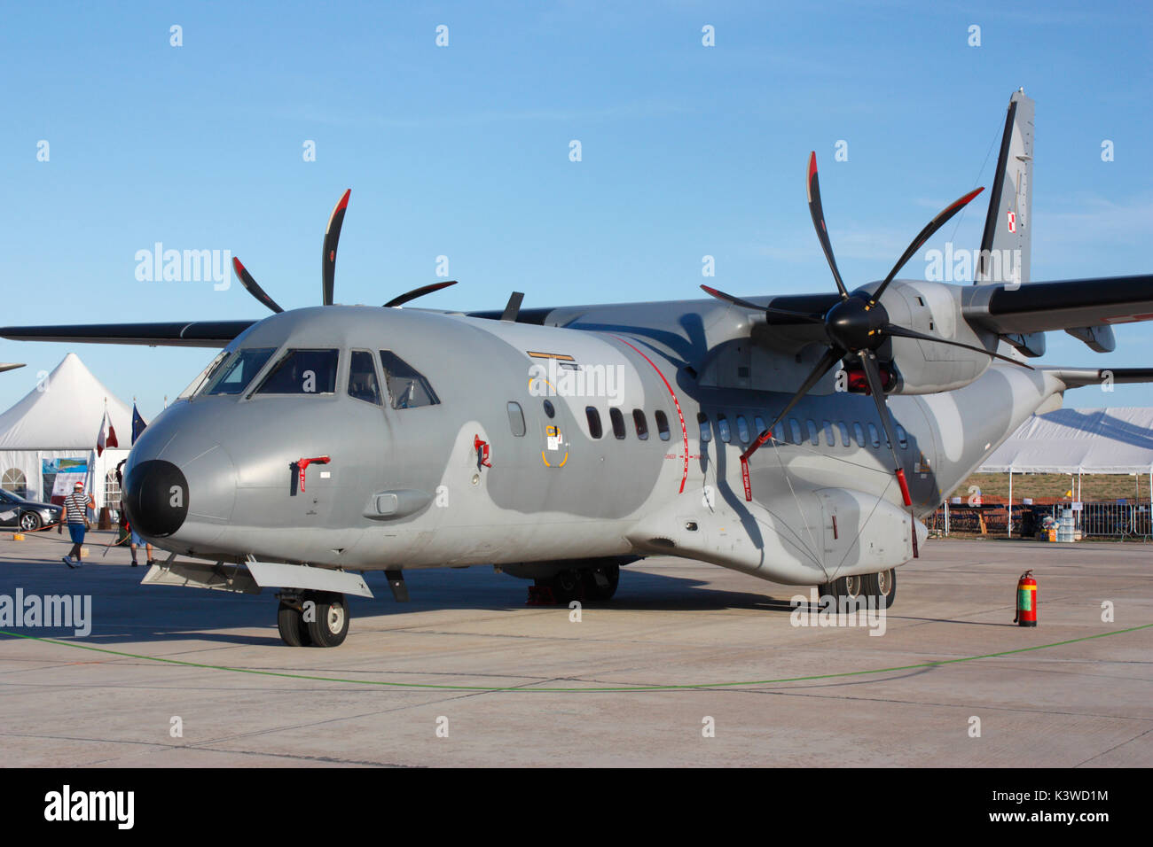 L'armée polonaise (Airbus) EADS CASA C-295M avion de transport tactique léger Banque D'Images