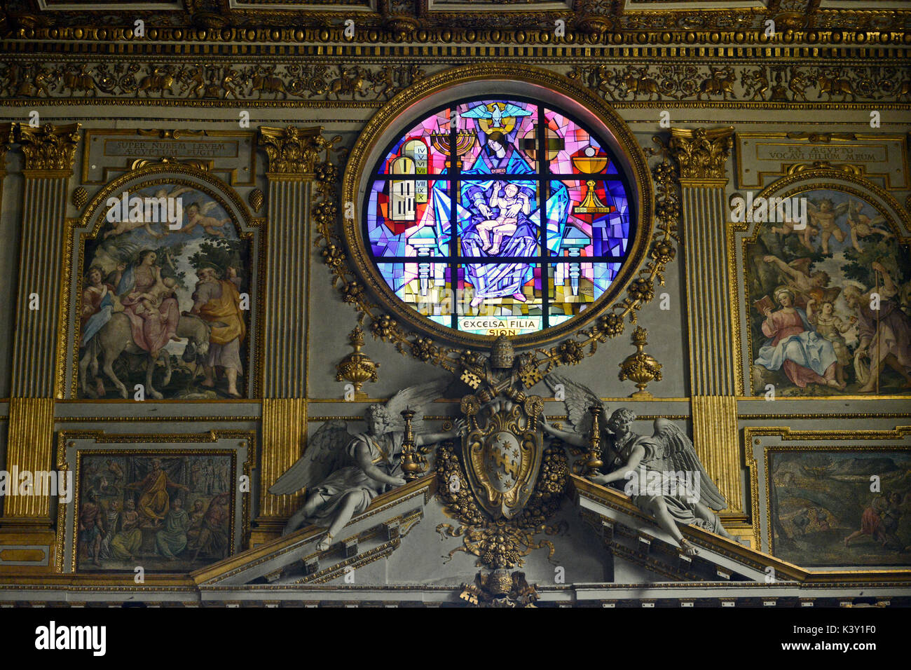 Basilica di Santa Maria Maggiore (Basilique de Sainte-Marie-Majeure), Rome Banque D'Images