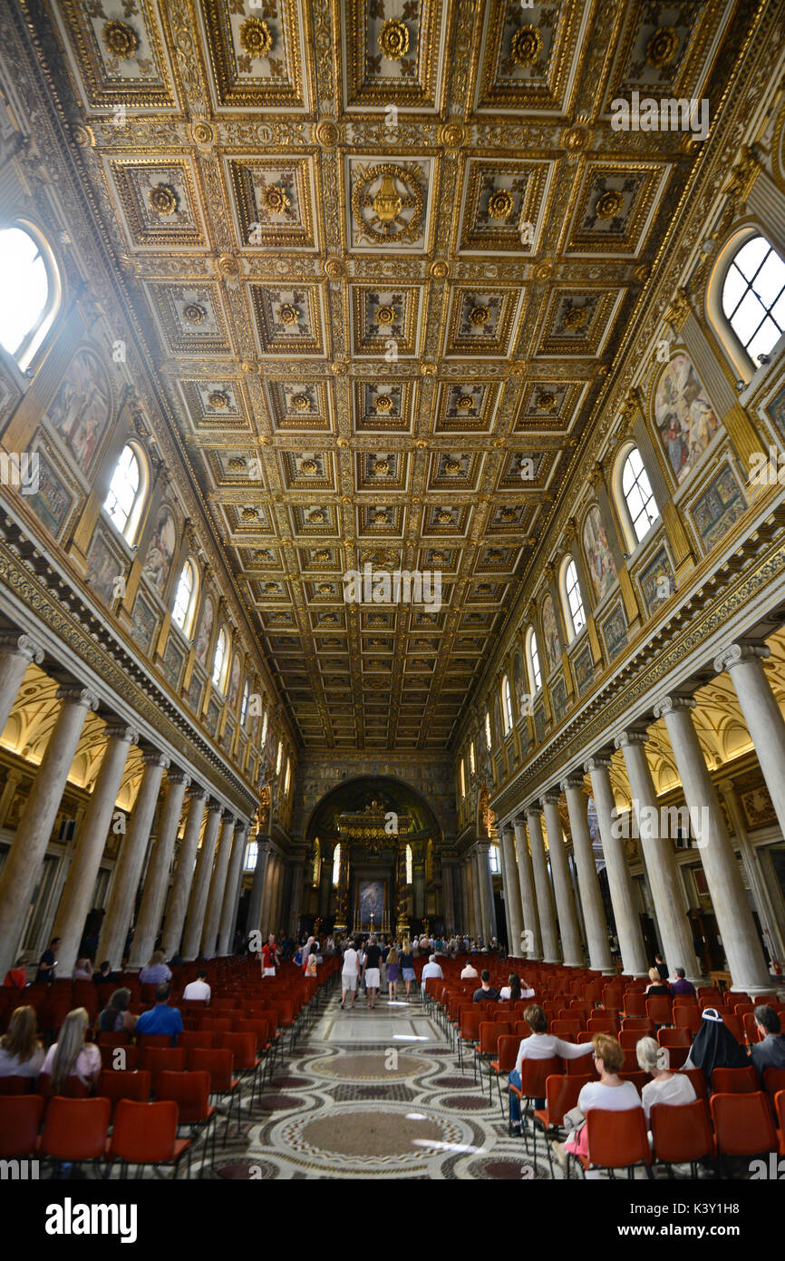 Basilica di Santa Maria Maggiore (Basilique de Sainte-Marie-Majeure), Rome Banque D'Images
