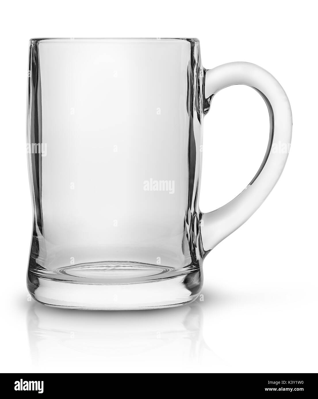 Mug en verre pour la bière Banque D'Images