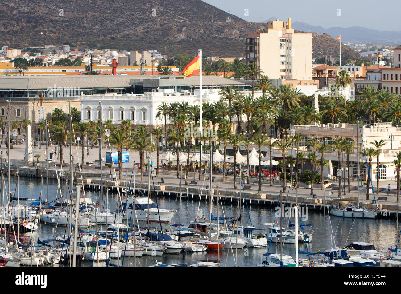 Ville portuaire de Cartagena dans la région de Murcie au sud-est de l'Espagne Banque D'Images