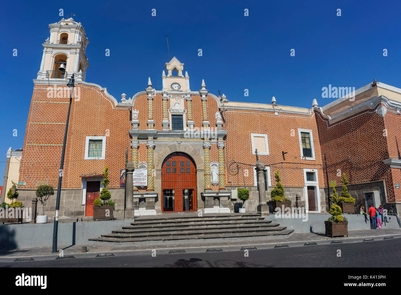 Puebla, Feb 18 : Vue extérieure de l'église - Chapelle de Jésus Nazareno (paroisse de Nuestro Senor San Jose) sur Mai 18, 2017 à Puebla, Mexique Banque D'Images