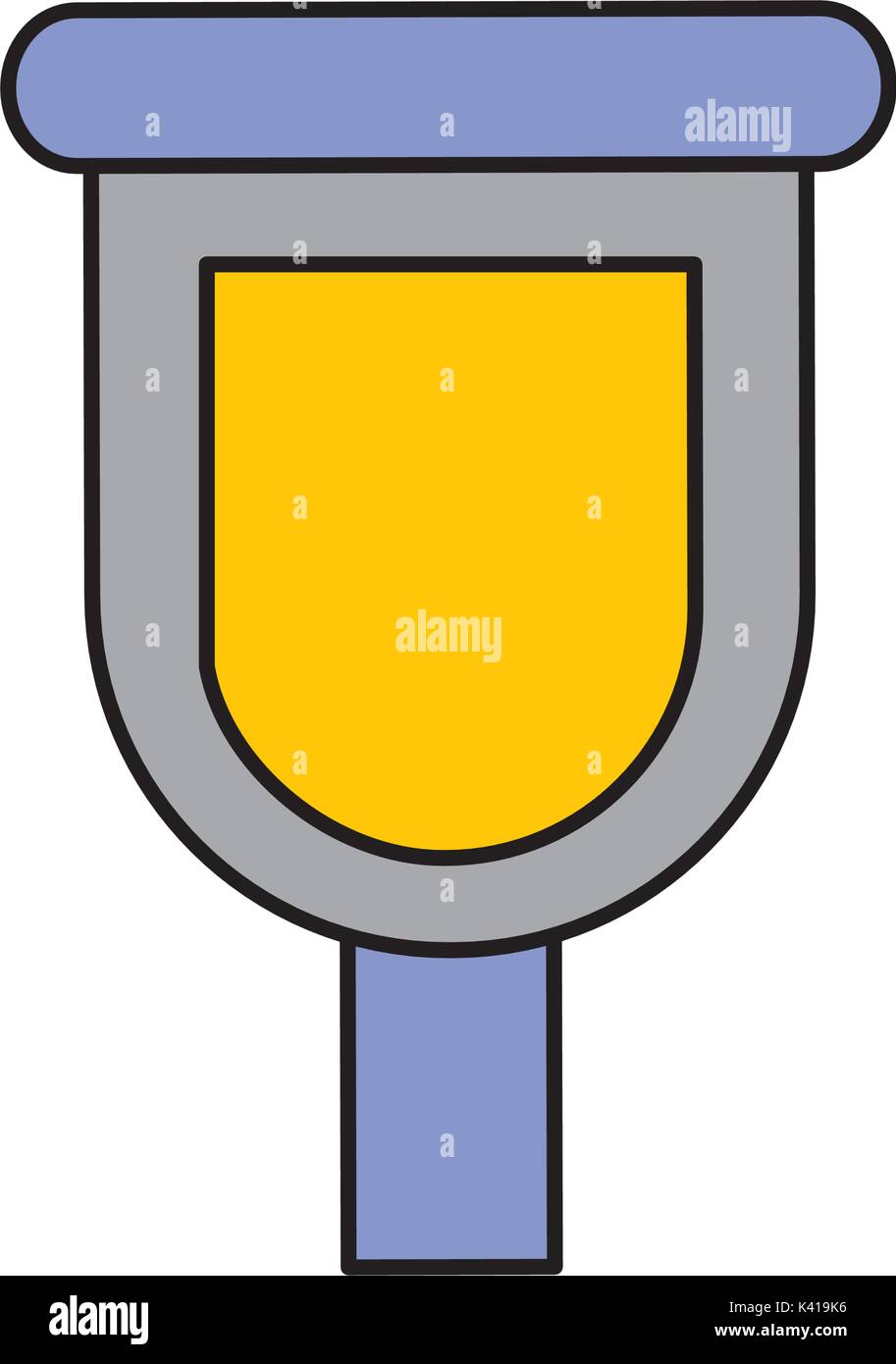Bouteille de peinture pour la réparation automobile L'icône de l'objet Illustration de Vecteur