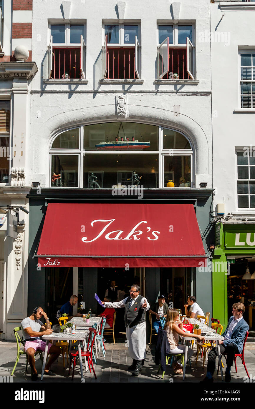 Jak's Cafe/Restaurant, South Molton Street, London, UK Banque D'Images