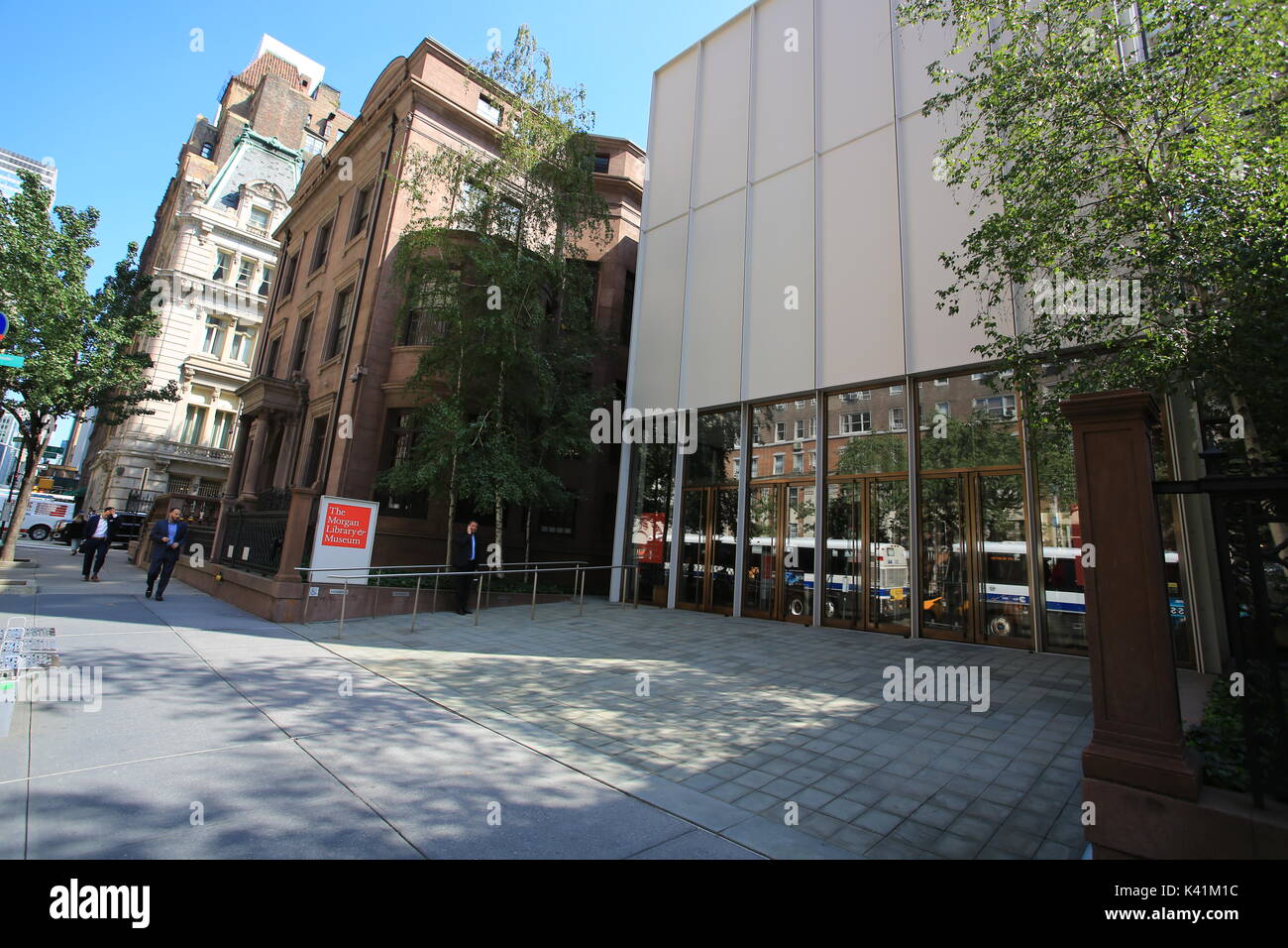 Perspectives de la Morgan Library and Museum à new york Banque D'Images