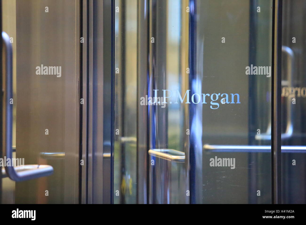 Jp morgan siège social à new york Banque D'Images