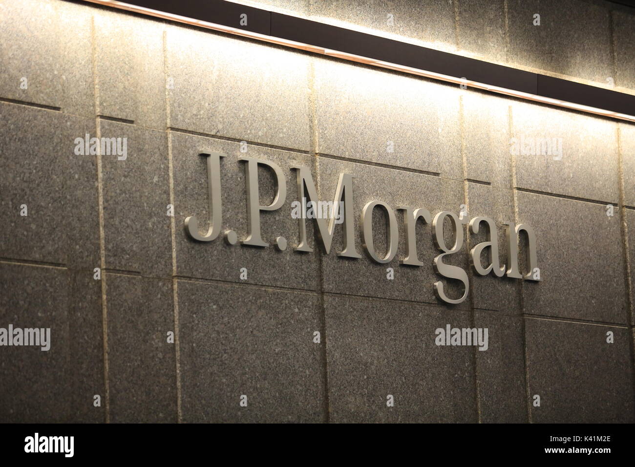 Jp morgan siège social à new york Banque D'Images