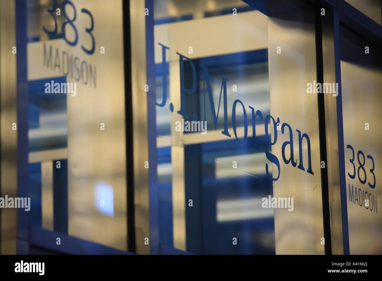 Jp morgan siège social à new york Banque D'Images
