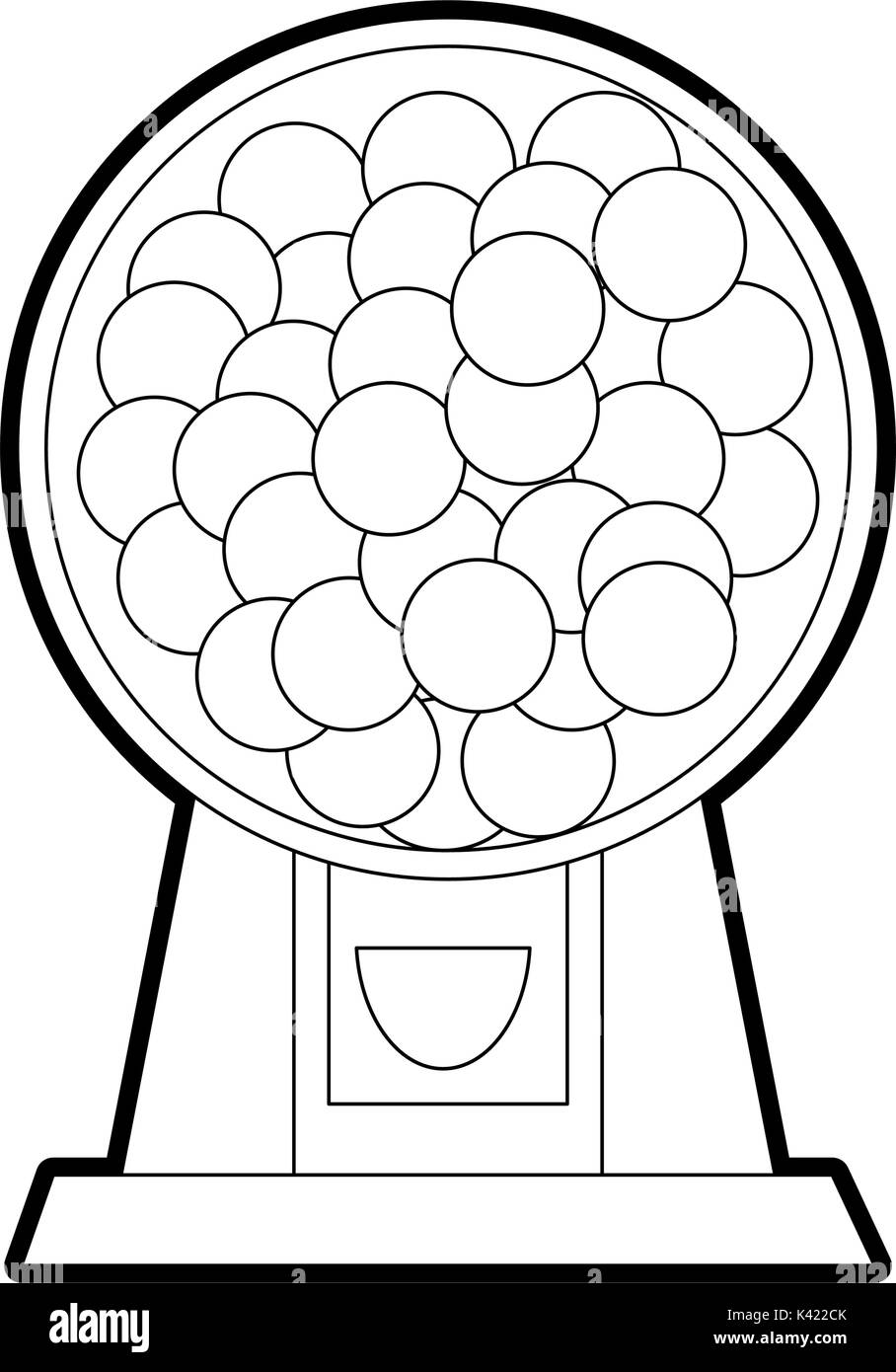 Conception machine candy isolés Illustration de Vecteur