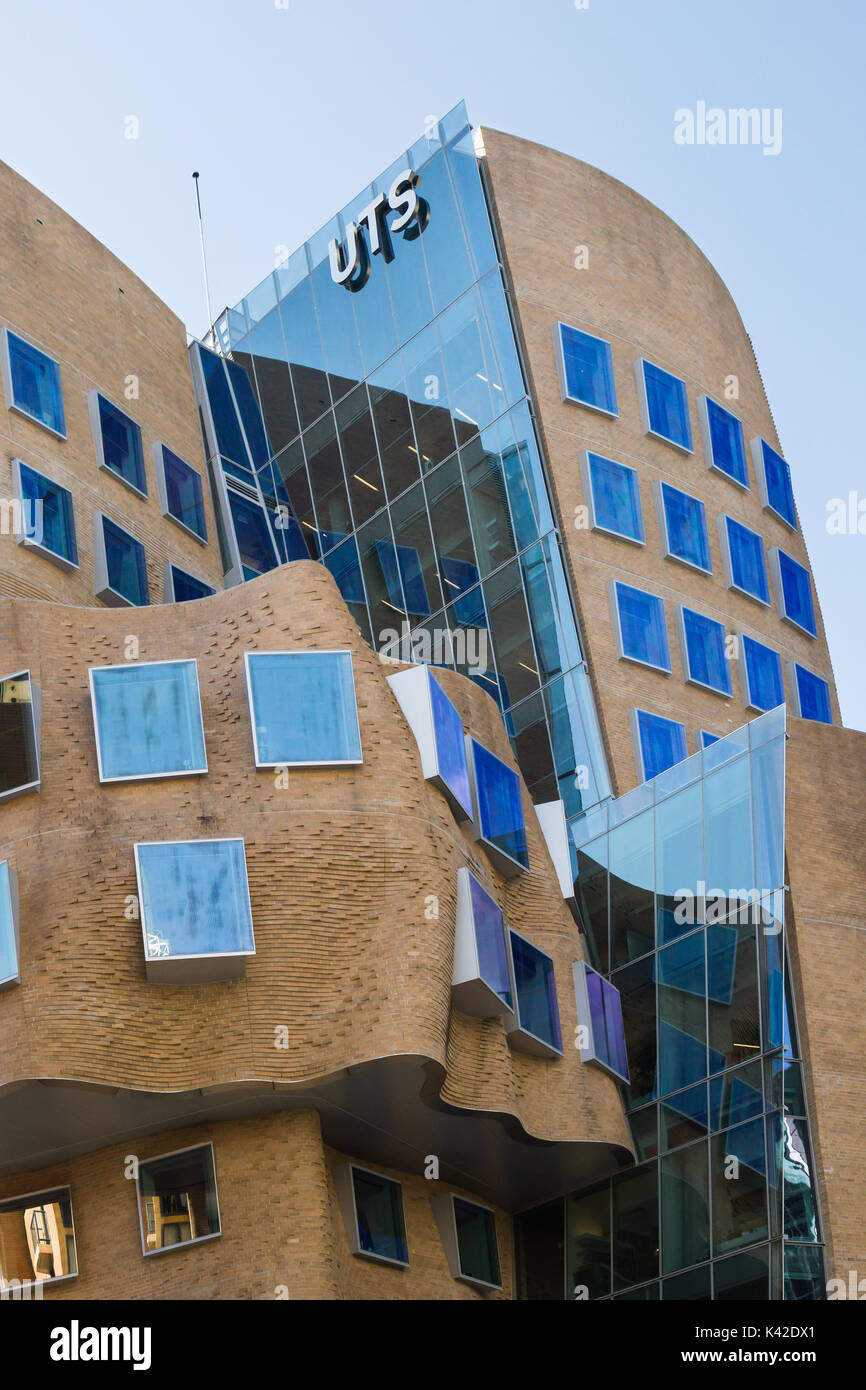 Le premier bâtiment en Australie conçu par l'un des mondes les plus influents architectes Frank Gehry. Son nommé d'après le Dr Chau Chak aile et décrit Banque D'Images