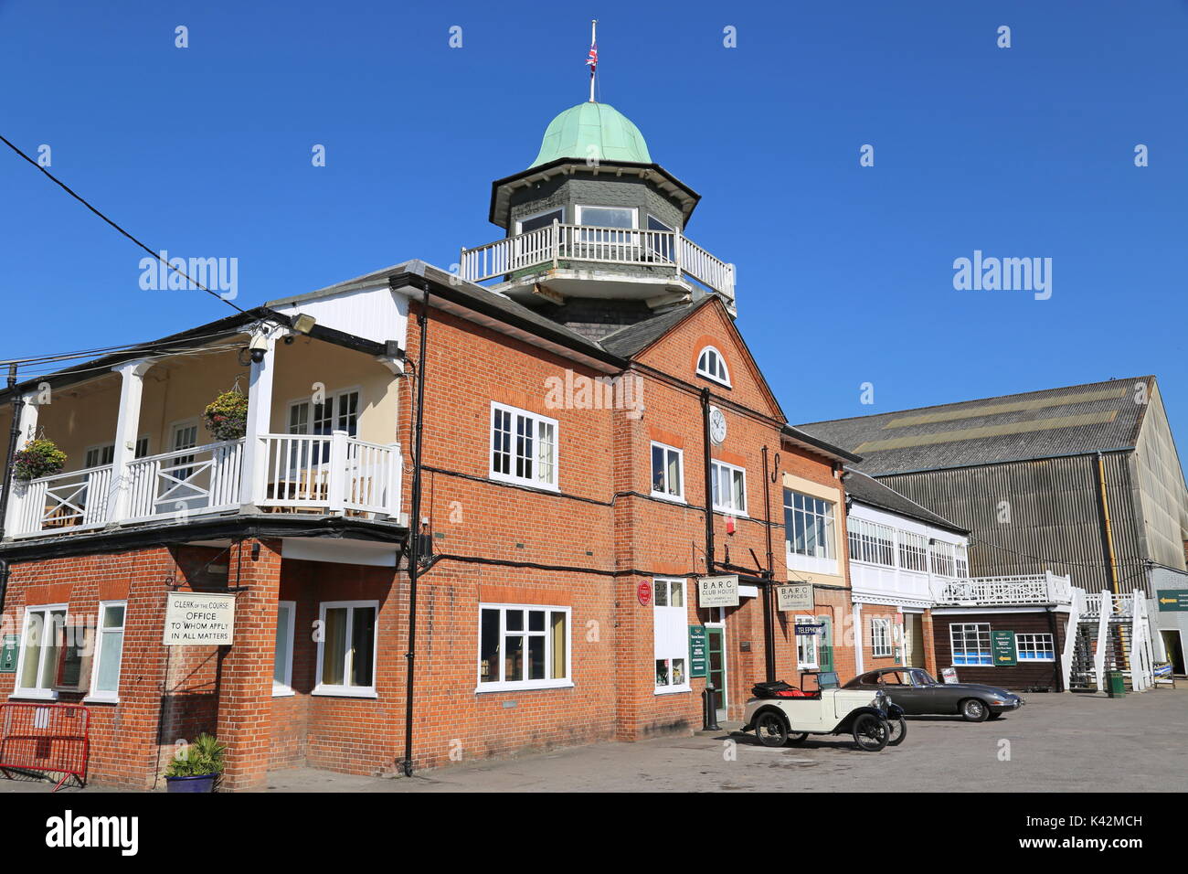 Club-house, Musée de Brooklands, Weybridge, Surrey, Angleterre, Grande-Bretagne, Royaume-Uni, UK, Europe Banque D'Images