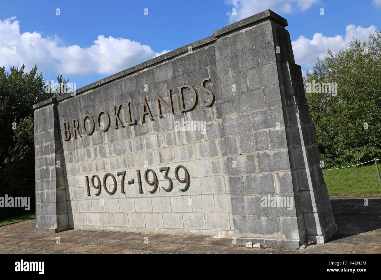 Brooklands Brooklands Museum, Mémorial, Weybridge, Surrey, Angleterre, Grande-Bretagne, Royaume-Uni, UK, Europe Banque D'Images