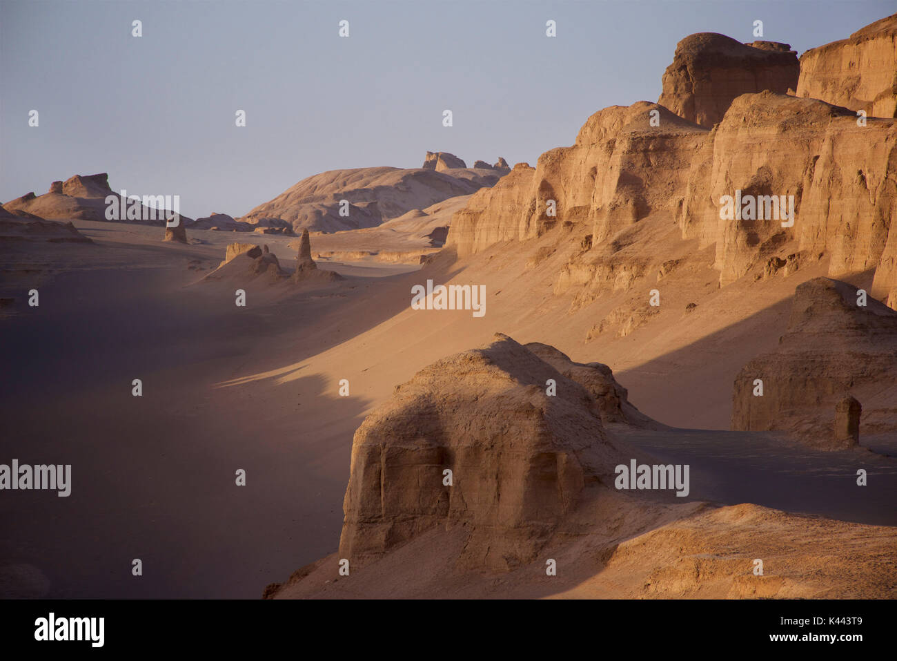 Kaluts la région du désert du Lut. Le meilleur endroit sur terre. L'Iran Banque D'Images