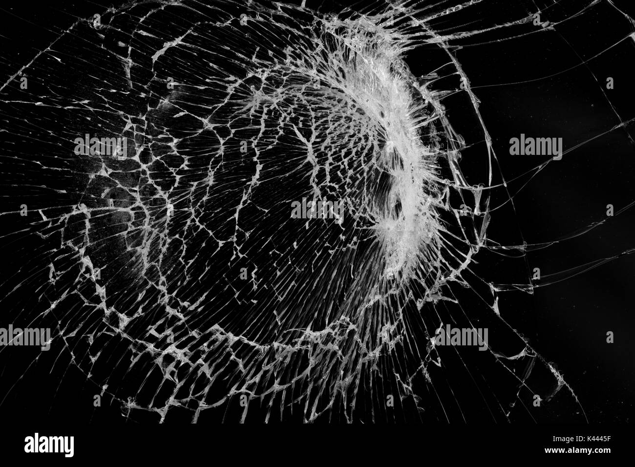 La texture du verre cassé écran Banque D'Images