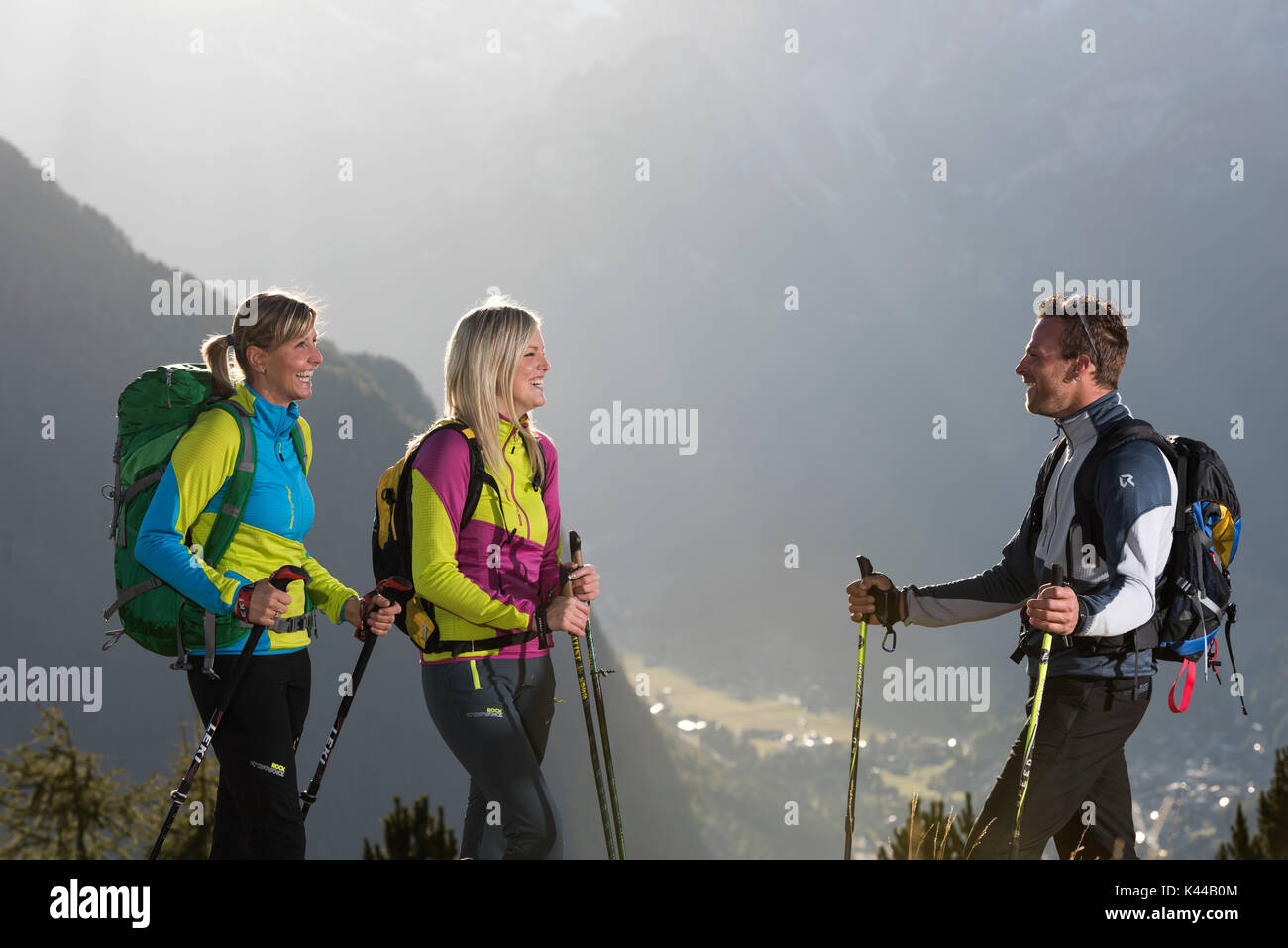 Dolomites, Vallée de Fassa, Trentin, Italie, Europe, Alpes, montagne, Pordoi pass, Banque D'Images