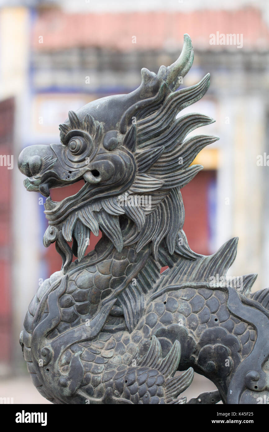 Chinese Dragon statue Banque D'Images