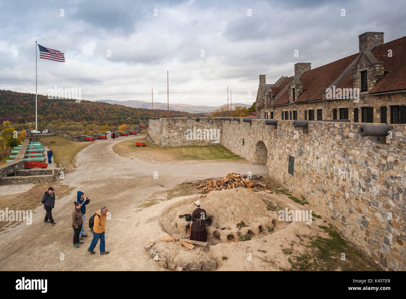 USA, New York, Adirondacks, Ticonderoga, Fort Ticonderoga Banque D'Images