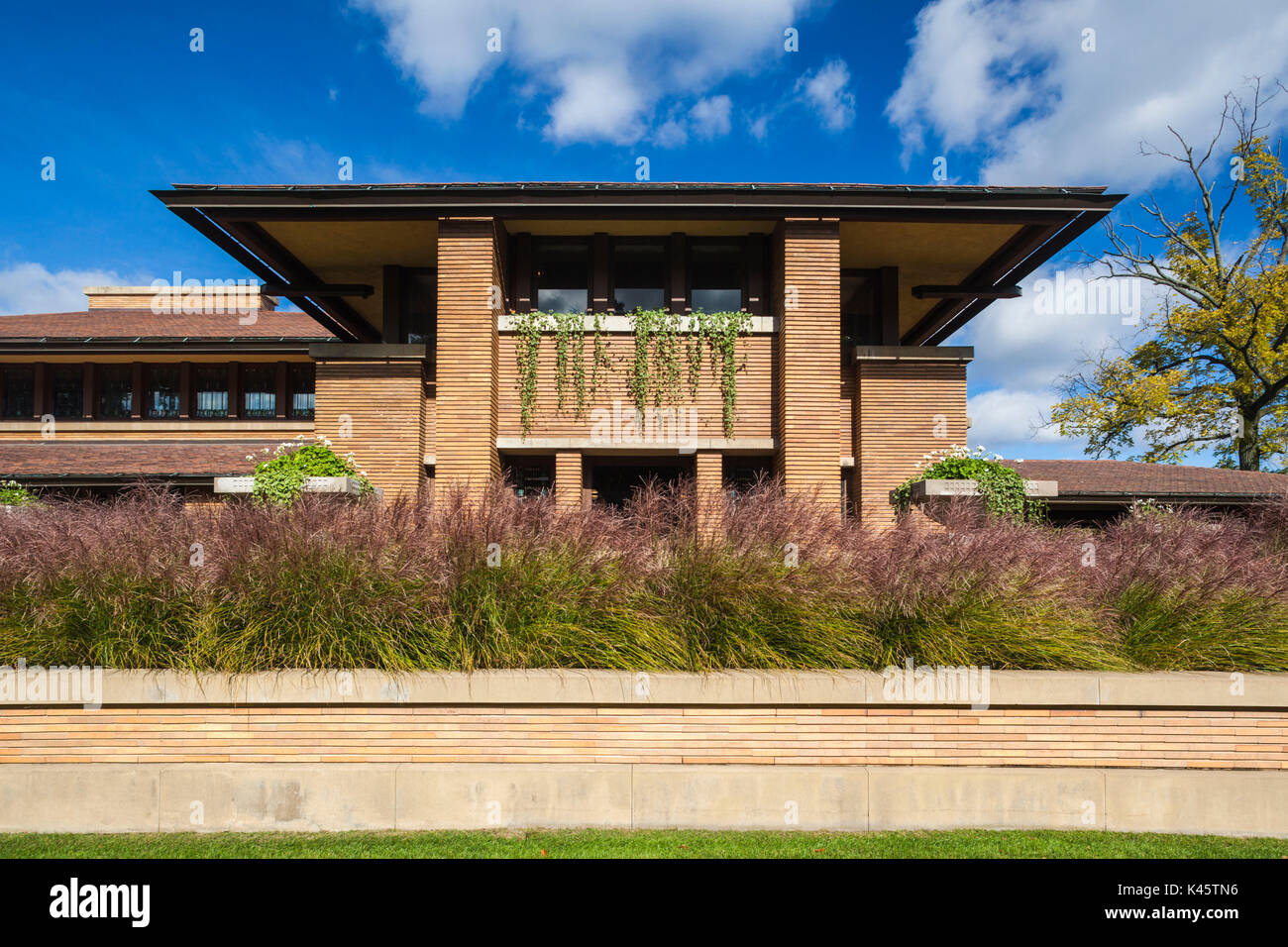 USA, New York, dans l'ouest de New York, Buffalo, la Martin House, conçue par Frank Lloyd Wright Banque D'Images