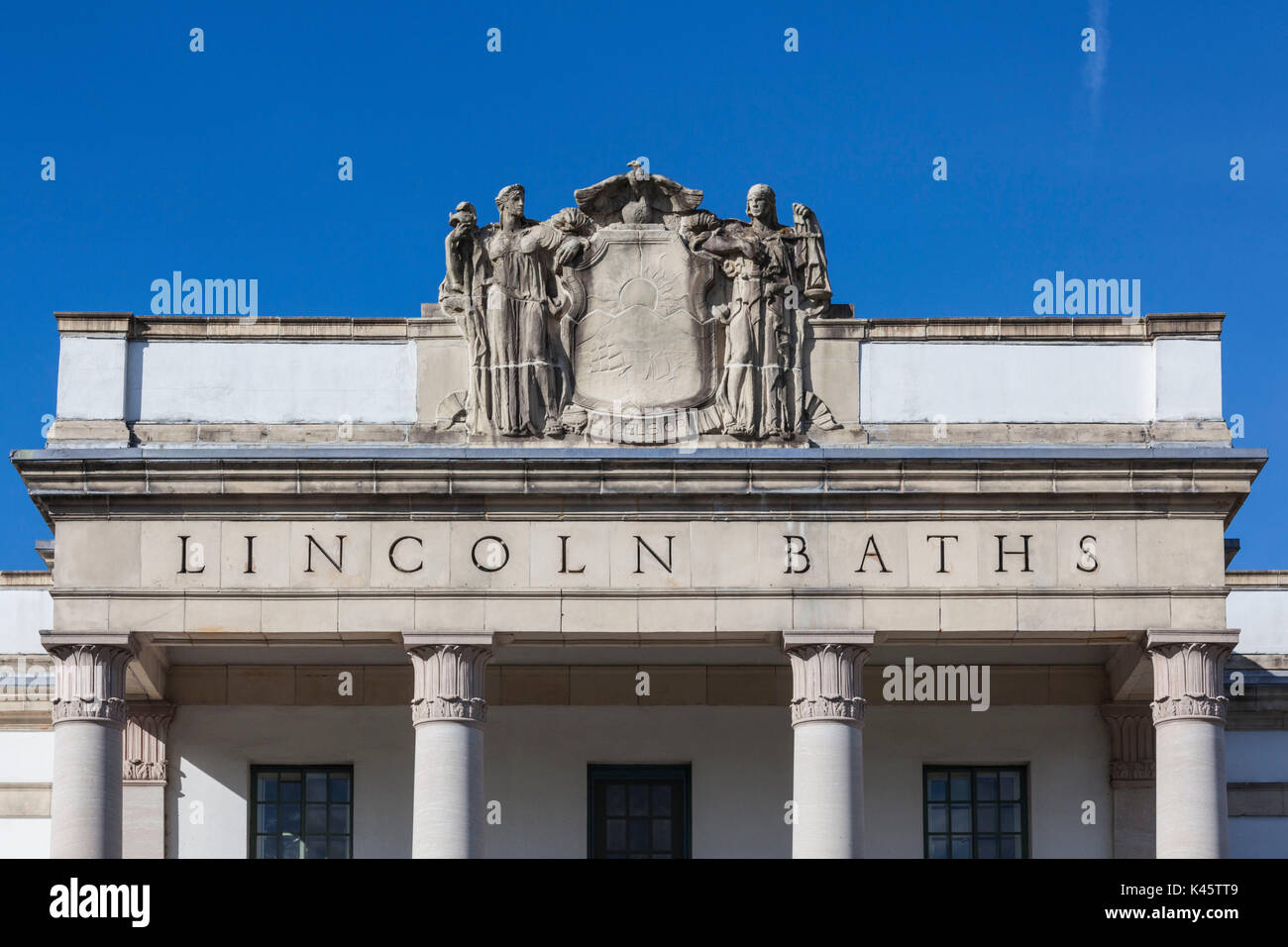 USA, New York, Hudson Valley, Saratoga Springs, parc d'état de Saratoga Spa, bains de Lincoln Banque D'Images