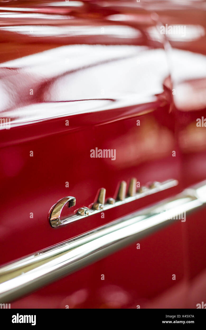 USA, New York, dans l'ouest de New York, Buffalo, le Buffalo Transportation Pierce-Arrow Museum, 1950 Cadillac Banque D'Images