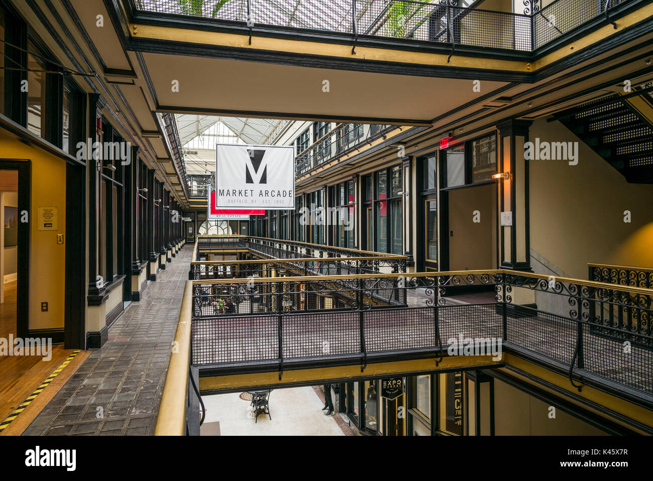 USA, New York, dans l'ouest de New York, Buffalo, dans l'Arcade du Marché historique Banque D'Images