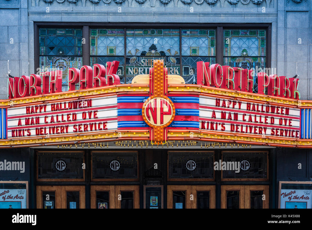 USA, New York, dans l'ouest de New York, Buffalo, North Park Theatre, chapiteau Banque D'Images
