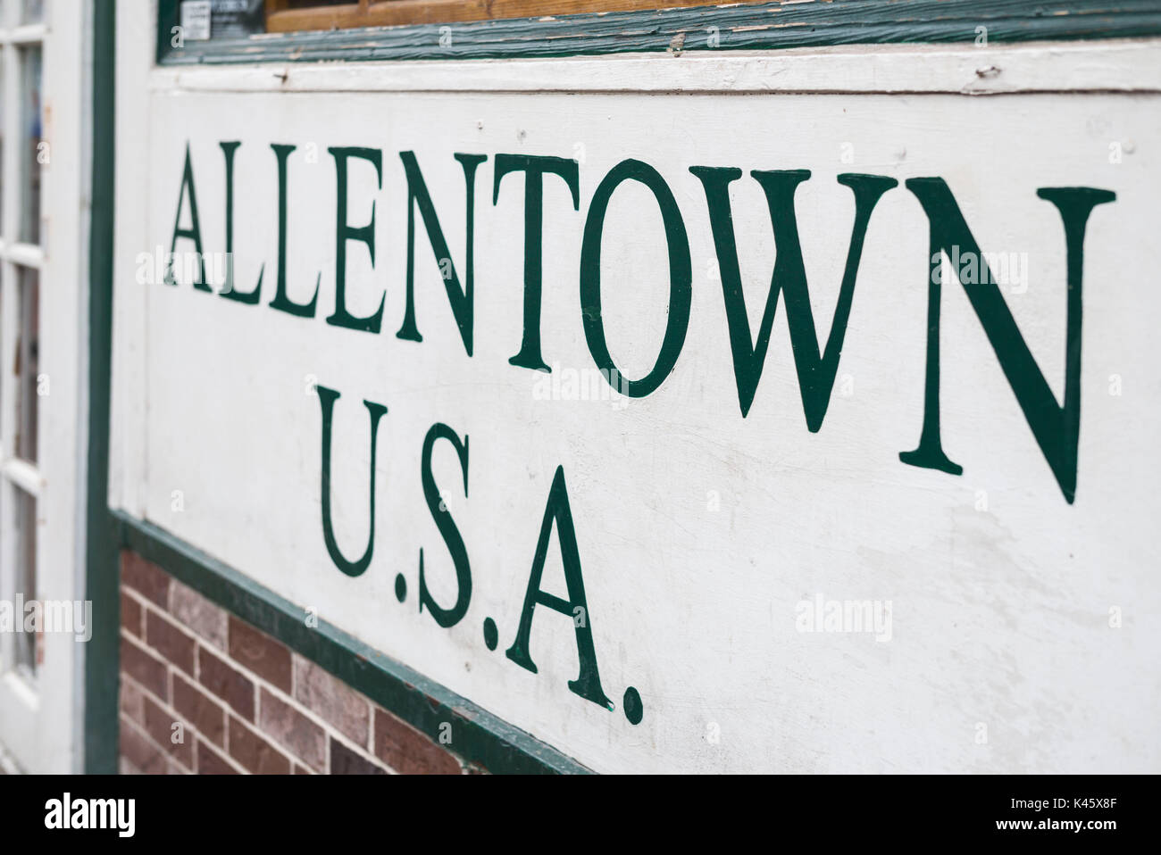 USA, New York, dans l'ouest de New York, Buffalo, Allentown Entertainment district, sign Banque D'Images