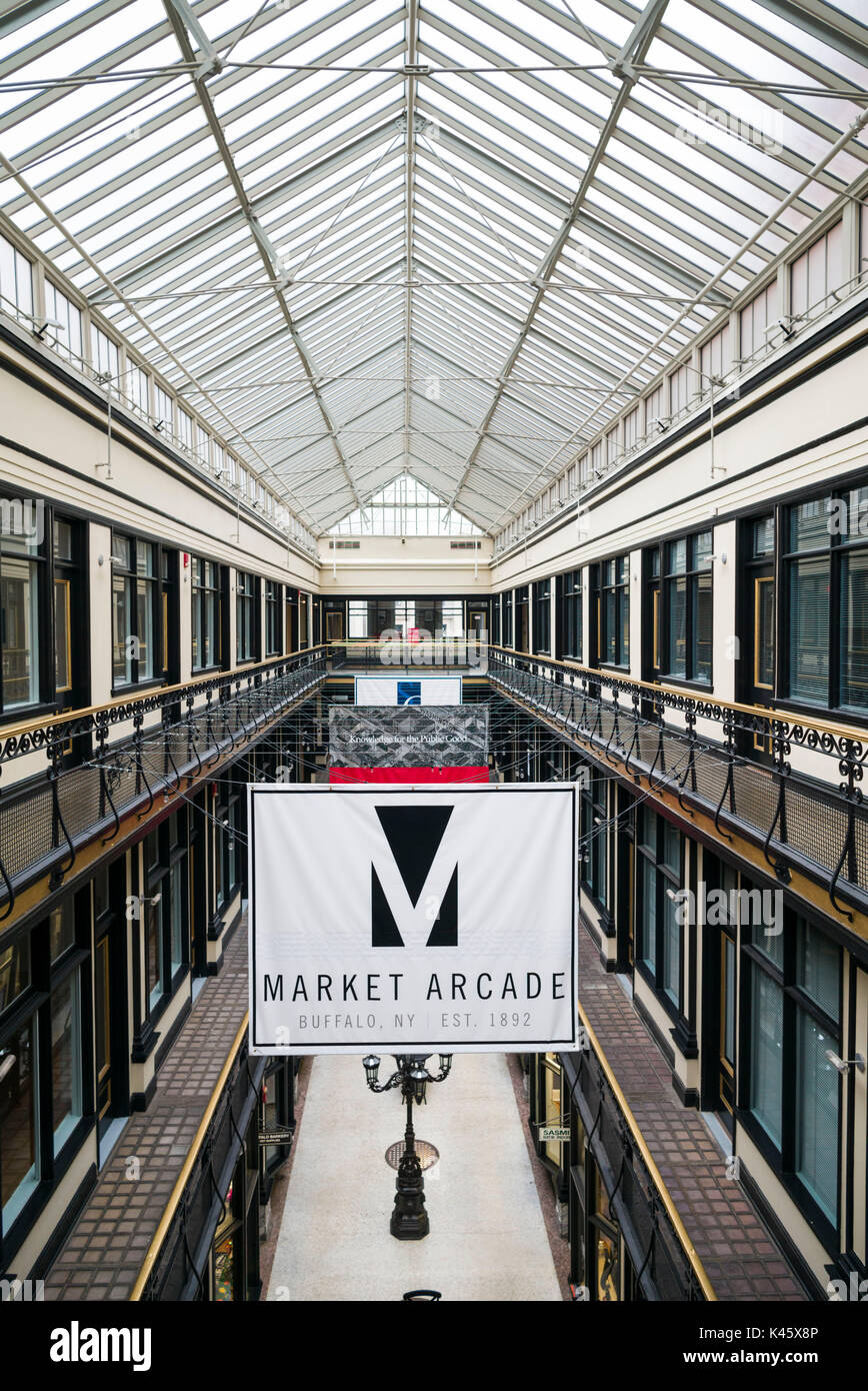 USA, New York, dans l'ouest de New York, Buffalo, dans l'Arcade du Marché historique Banque D'Images