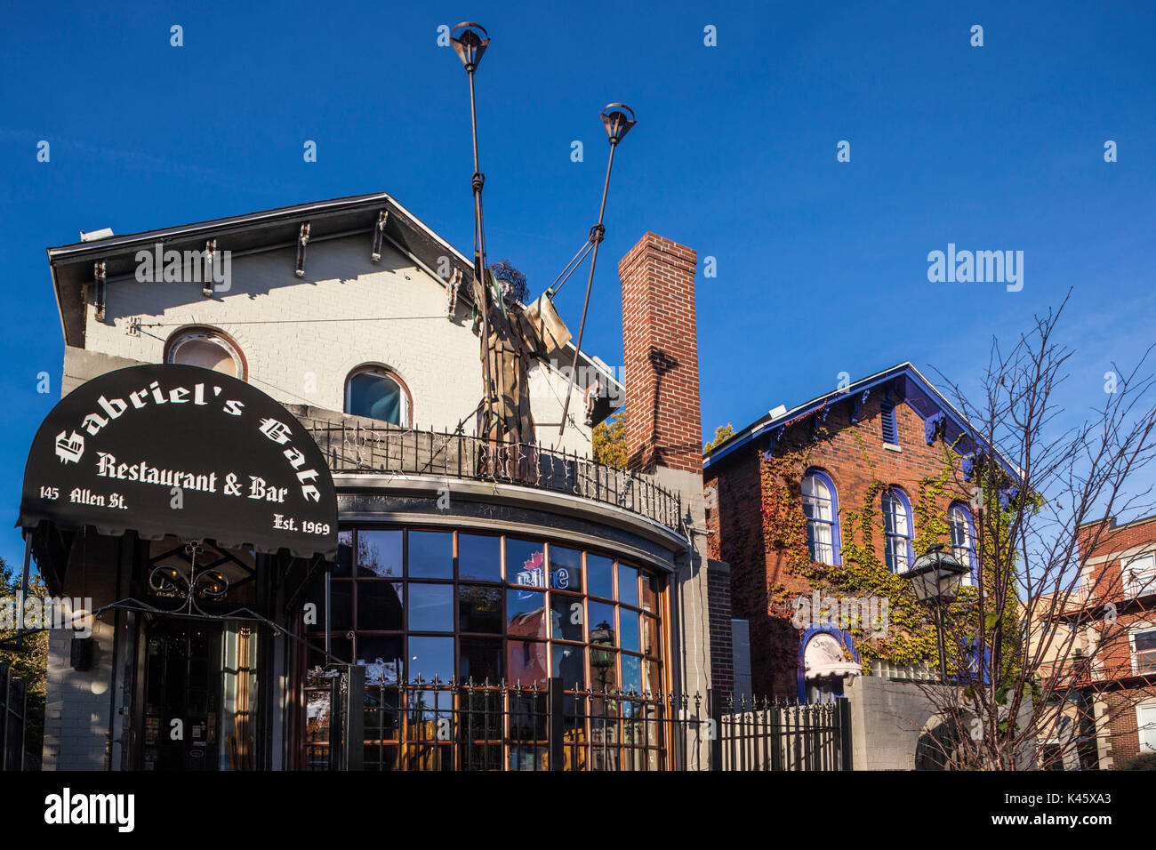 USA, New York, dans l'ouest de New York, Buffalo, Gabriel's Gate, célèbre restaurant Banque D'Images