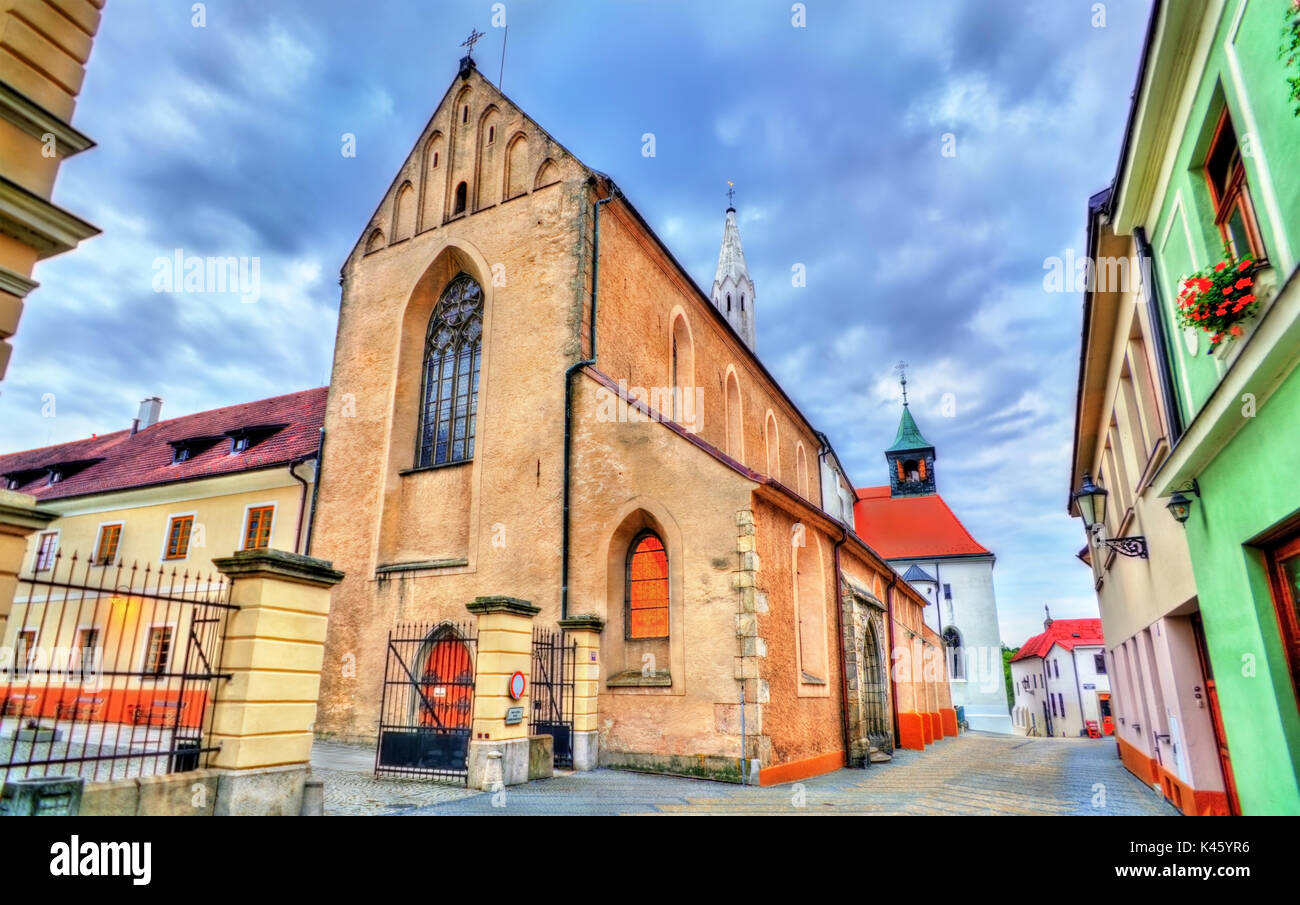 Saint John the Baptist Church, à Jindrichuv Hradec - South Bohemia, République Tchèque Banque D'Images