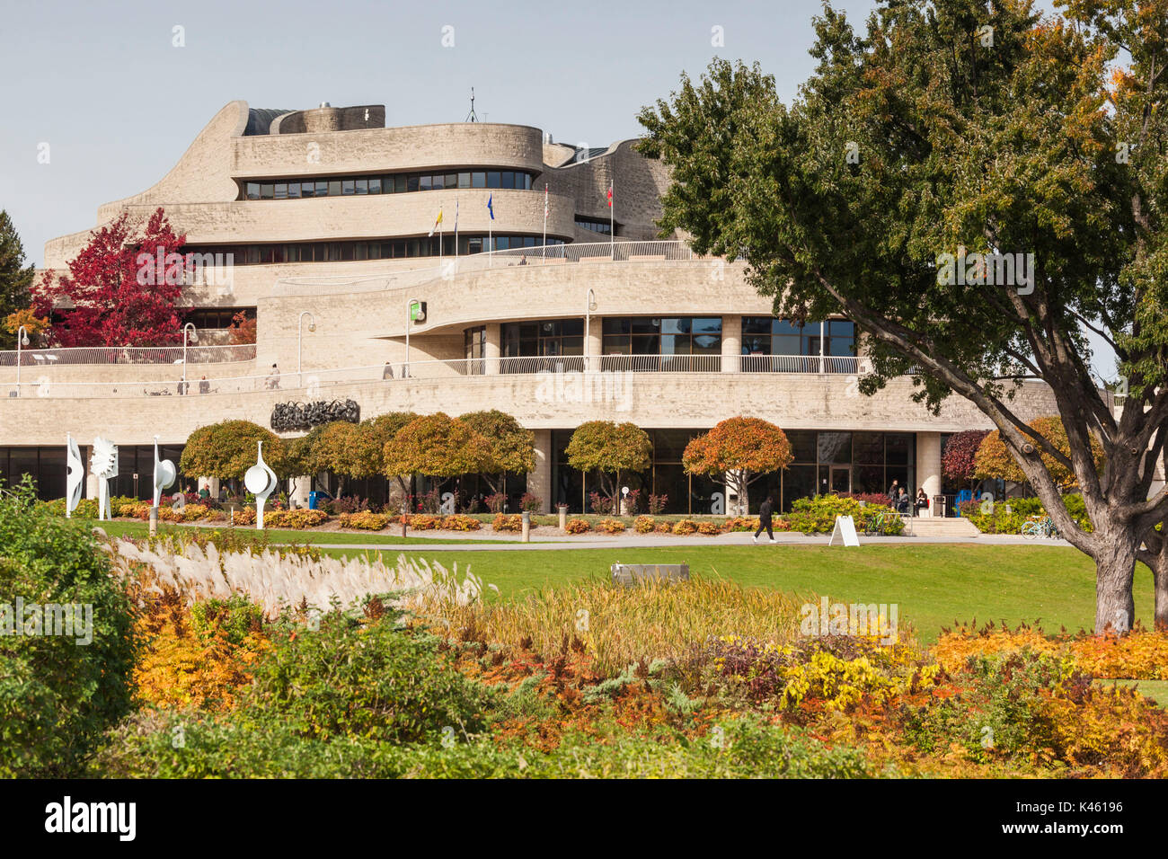 Canada, Québec, Hull-Gatineau, Musée canadien des civilisations, extérieur Banque D'Images