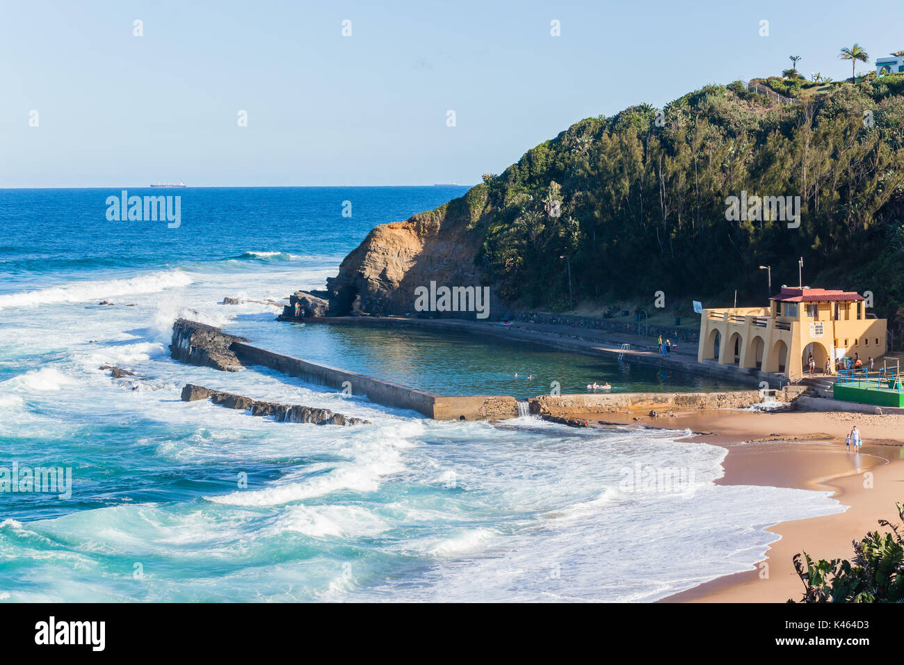 Thompsons bay beach piscine marée océan paysage littoral. Banque D'Images