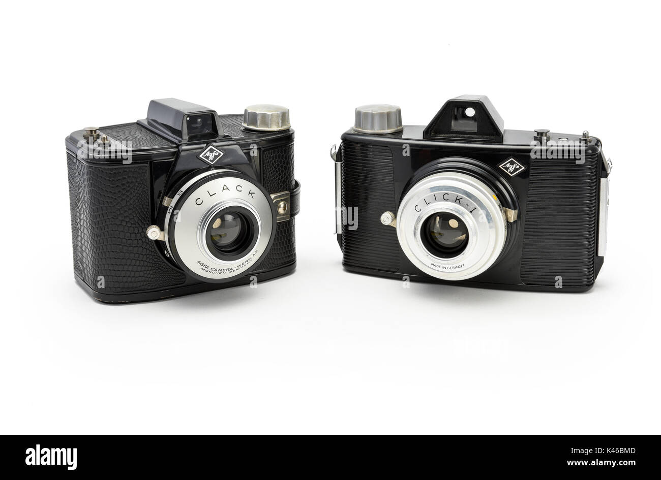 Agfa Vintage 'clic' & 'Clack' caméras film du début des années 1960 Banque D'Images