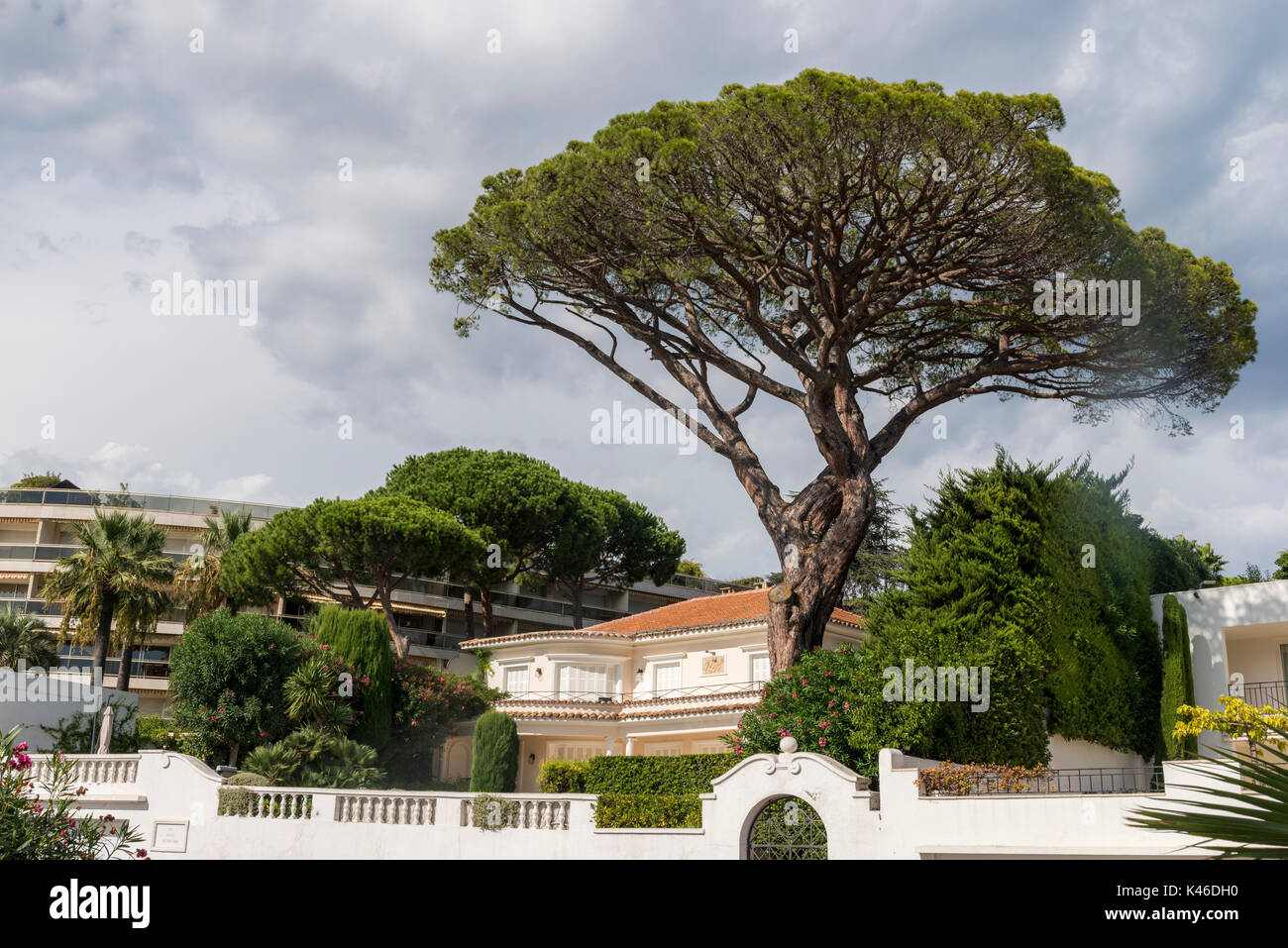 Logements de Luxe au Cap d'Antibes, Côte d'Azur, France Banque D'Images