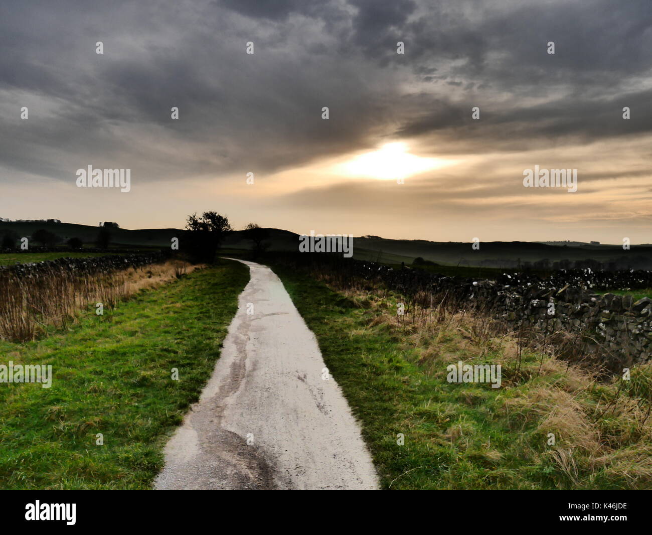 La piste cyclable, Tissington Derbyshire Peak District Banque D'Images