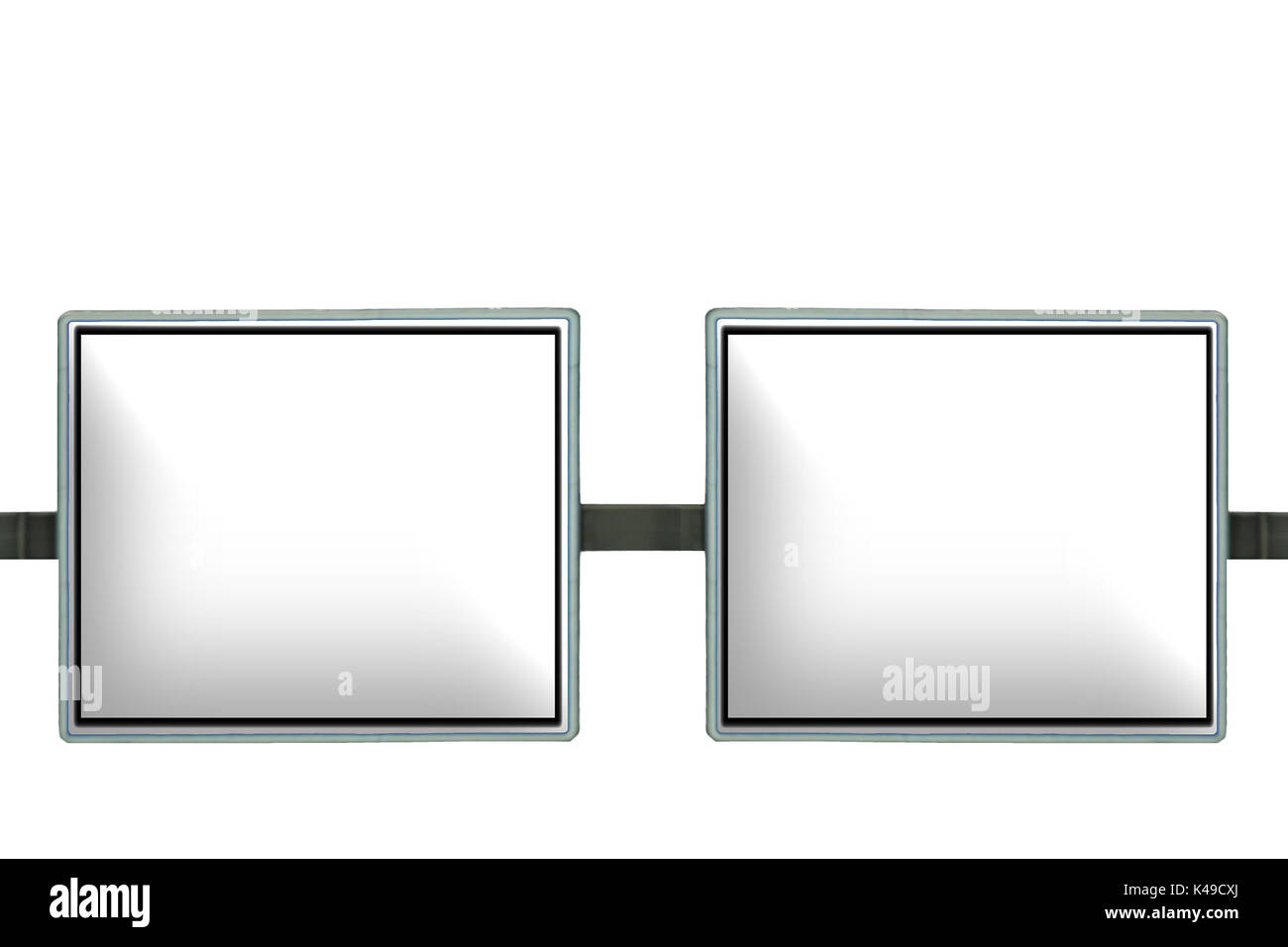 Signe, tableau, panneau routier, le sens de signer avec copie espace contre l'arrière-plan blanc. Banque D'Images