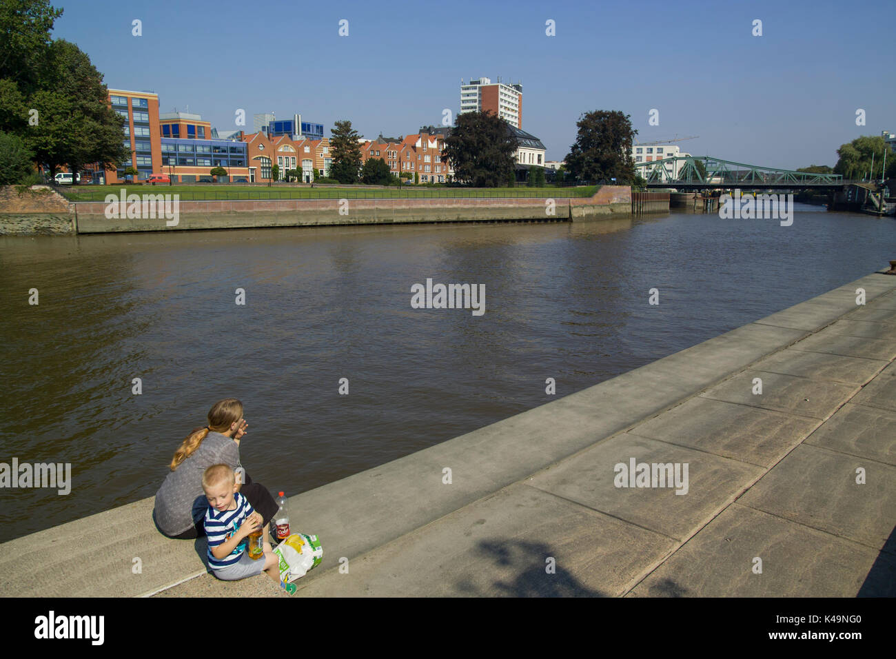 Bremerhaven Geeste Banque D'Images