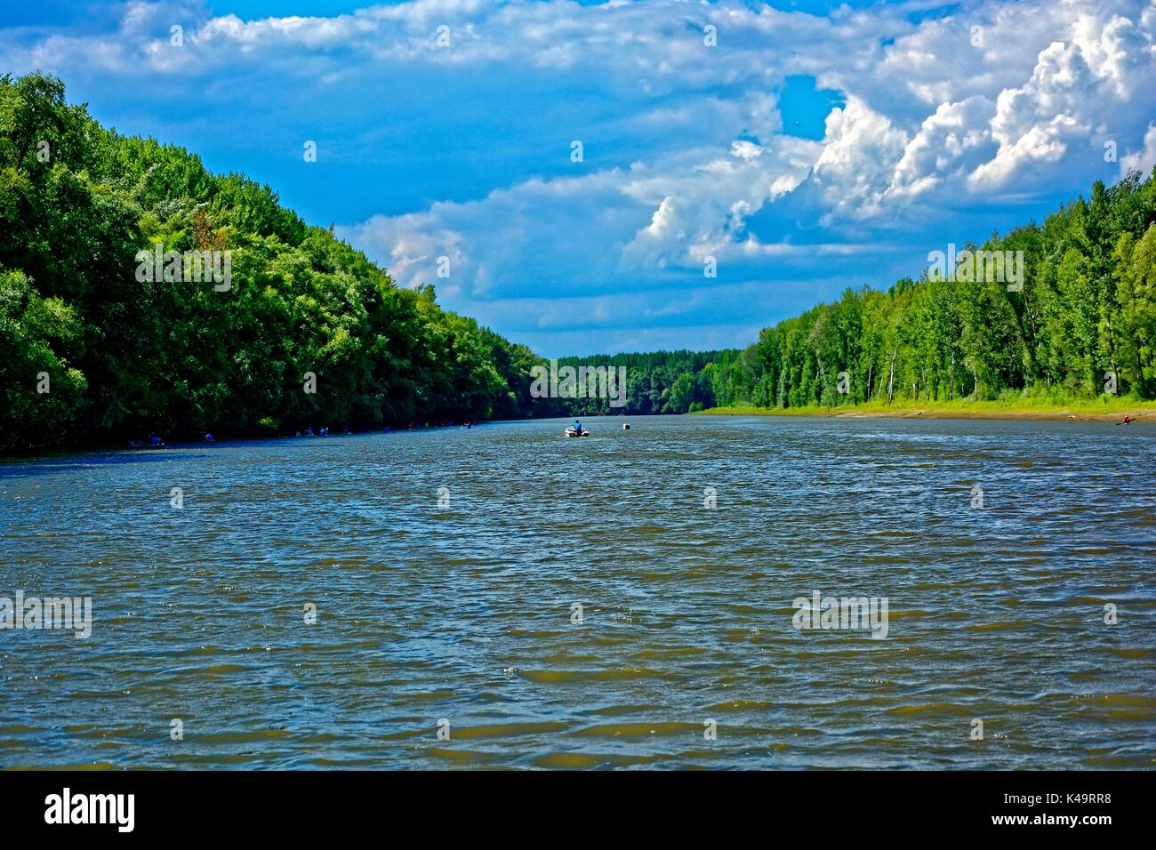 Raab River près de Gyor Banque D'Images