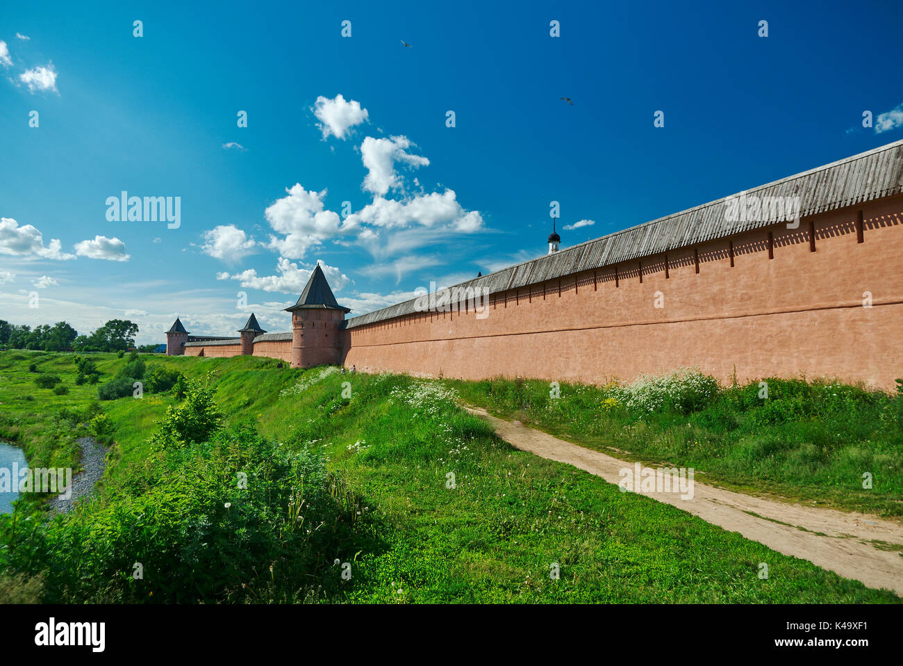 Monastère de Saint Euthymius Wall, Suzdal, Russie Banque D'Images