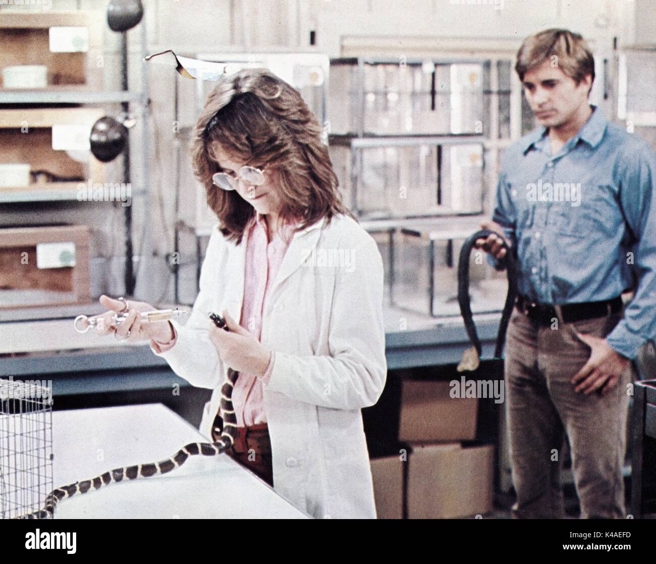 Sssssss (ne pas le dire, c'Hiss), aka : Sssssnake Kobra, USA 1973, Regie : Bernard L. Kowalski, acteurs : Heather Menzies, Dirk Benedict Banque D'Images