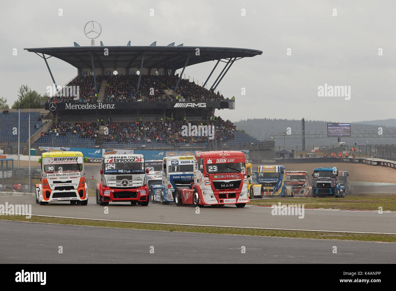 Grand Prix de camion ADAC 2017 sur le circuit de course du Nürburgring, à Nürburg, Rhénanie-Palatinat, Allemagne Banque D'Images