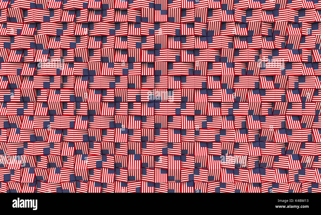 Poly 3d texture de fond drapeau usa géométrique Banque D'Images