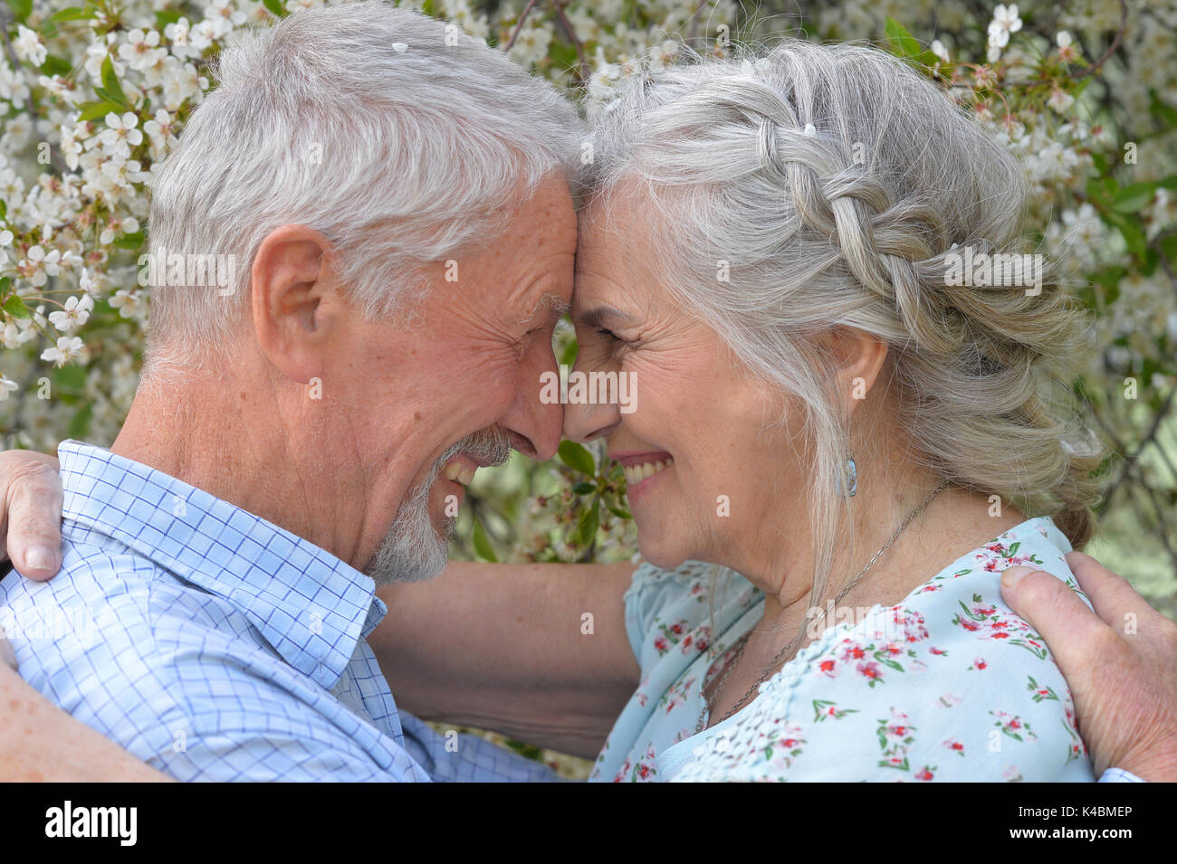 Happy senior couple Banque D'Images