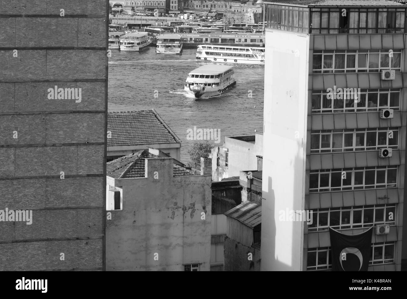 Vue depuis Bayoglu à la Corne d'or, Istanbul Banque D'Images