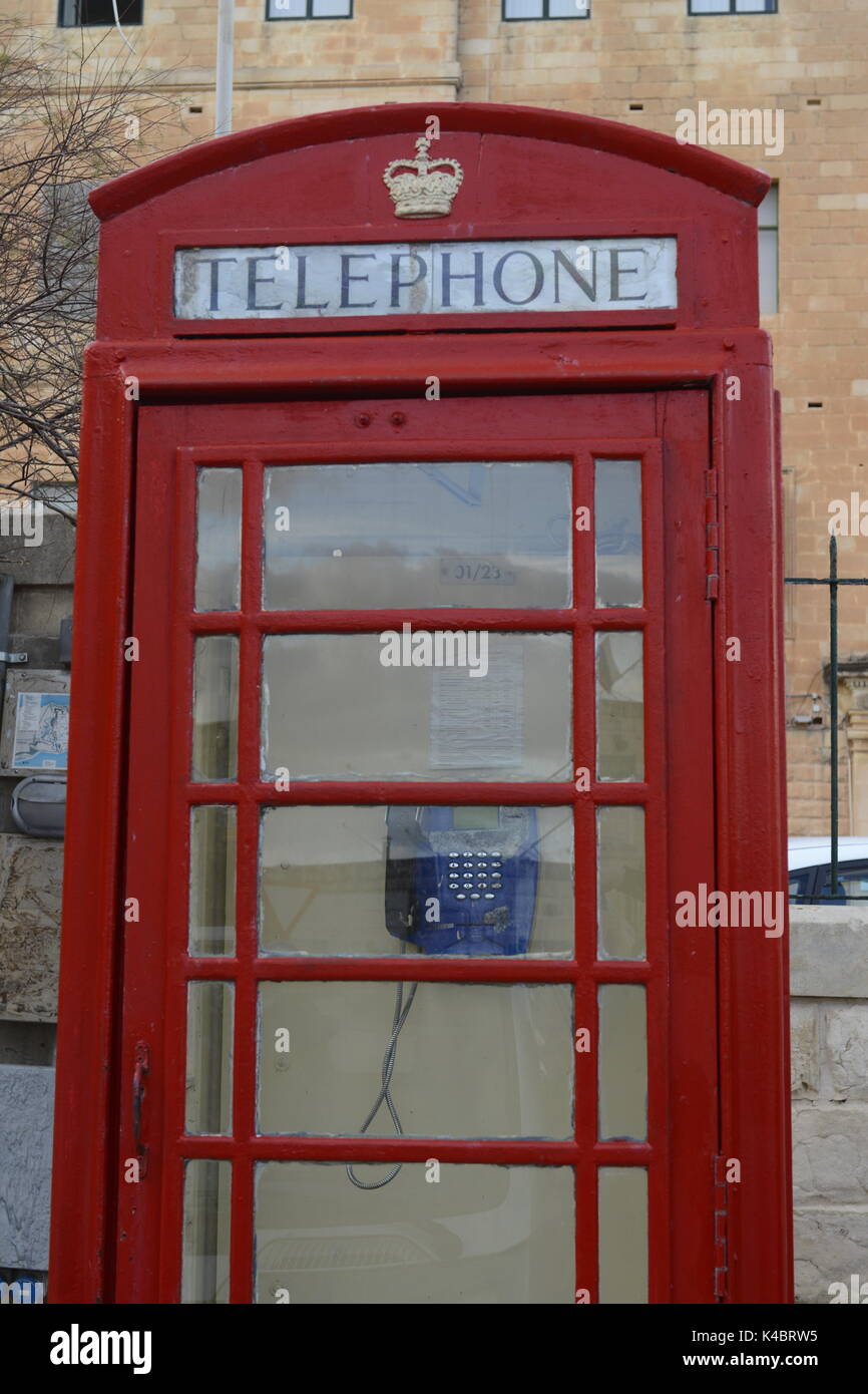 Vieux téléphone cellulaire à la Valette Banque D'Images