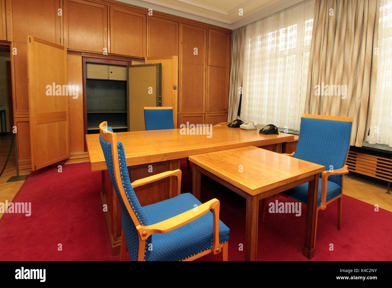 Bureau de l'ancien secrétaire d'État à la sécurité, Erich Mielke, GDR Banque D'Images