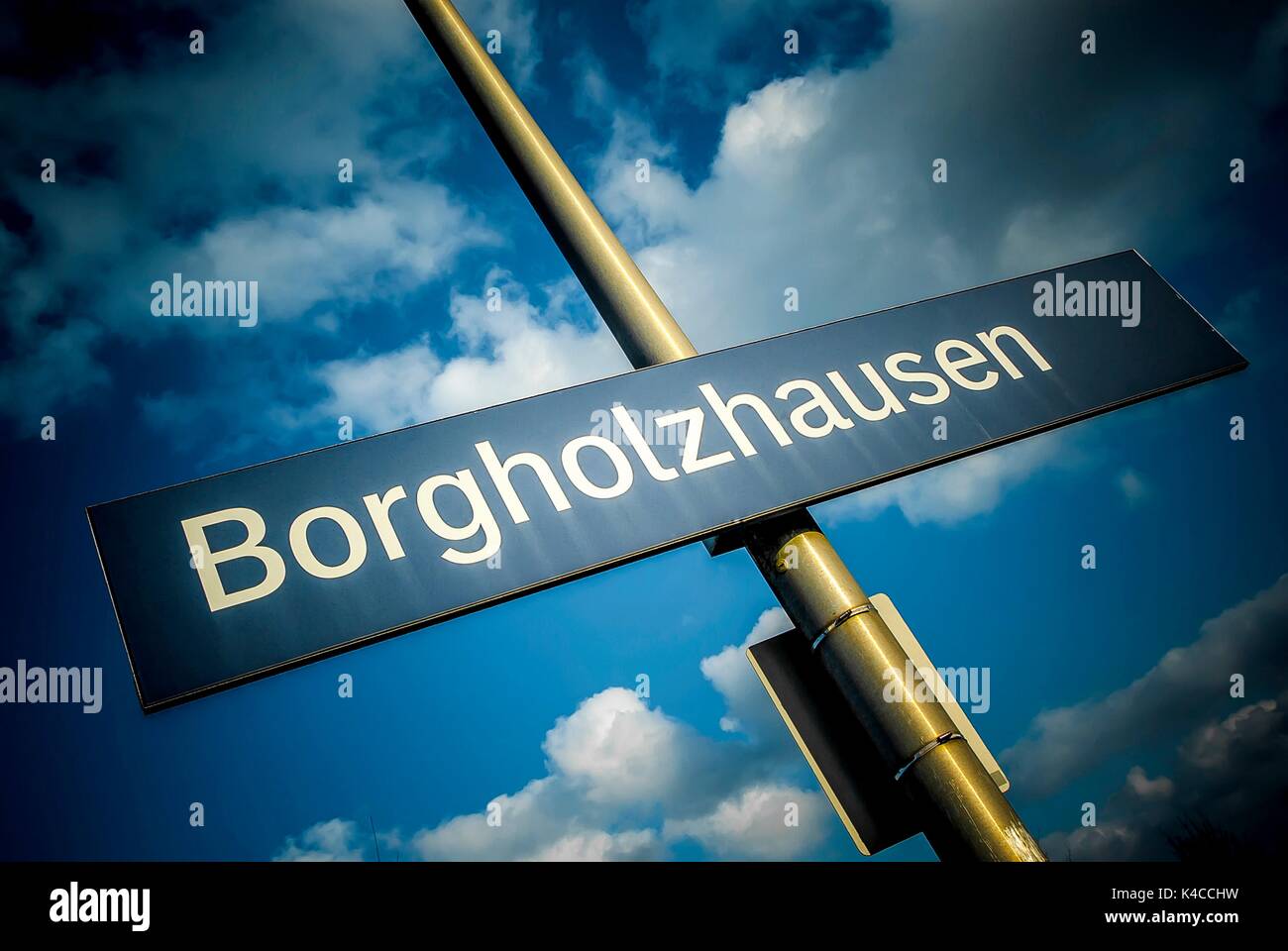 Signe de borgholzhausen Banque D'Images