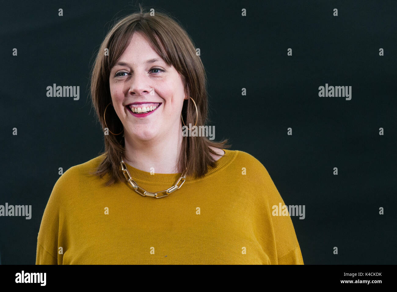 Membre du Parti travailliste britannique Jess Phillips assiste à un photocall au cours de l'Edinburgh International Book Festival le 12 août 2017 à Édimbourg, Sc Banque D'Images